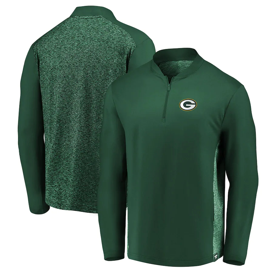 Packers Men's Marble Clutch Quarter Zip