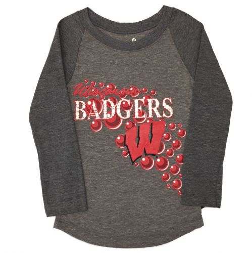 Badgers  Girl's Mother of Pearl Long Sleeve Top