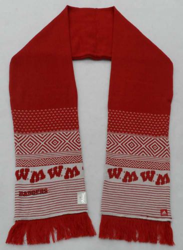 Badgers Red and White Scarf