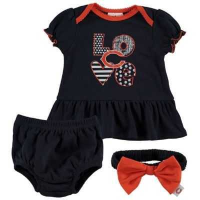 Bears Newborn Love Dress, Panty and Headband