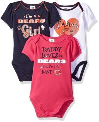 Bears Baby Girl's 3 Piece Bodysuit Set