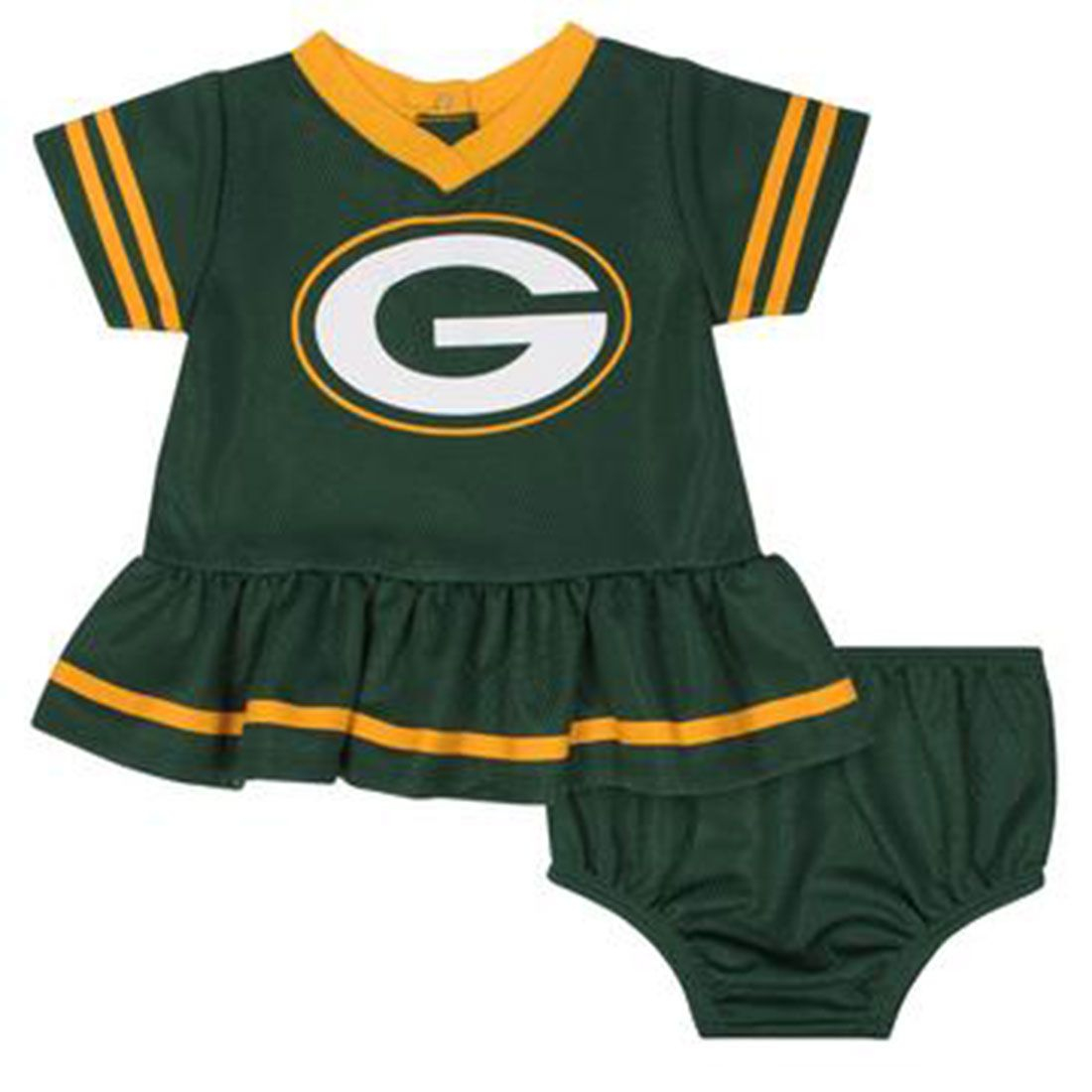 Packers Baby Dazzle Dress and Diaper Cover